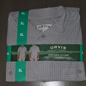 Orvis Light Gray Short Sleeve Tech Shirt for Men
